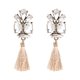 thumbnail image 1 of Joyería de moda para mujer, pendientes colgantes chapados en aleación, borlas largas, accesorio para niña (Beige), 1 of 3