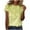 Yellow, variant on Meichang Plus Size Shirts for Women Dressy Casual Basic Shirt Summer Fashion Printed Tee Tops Casual Short Sleeve T-Shirt Loose Crewneck Pullover Tees