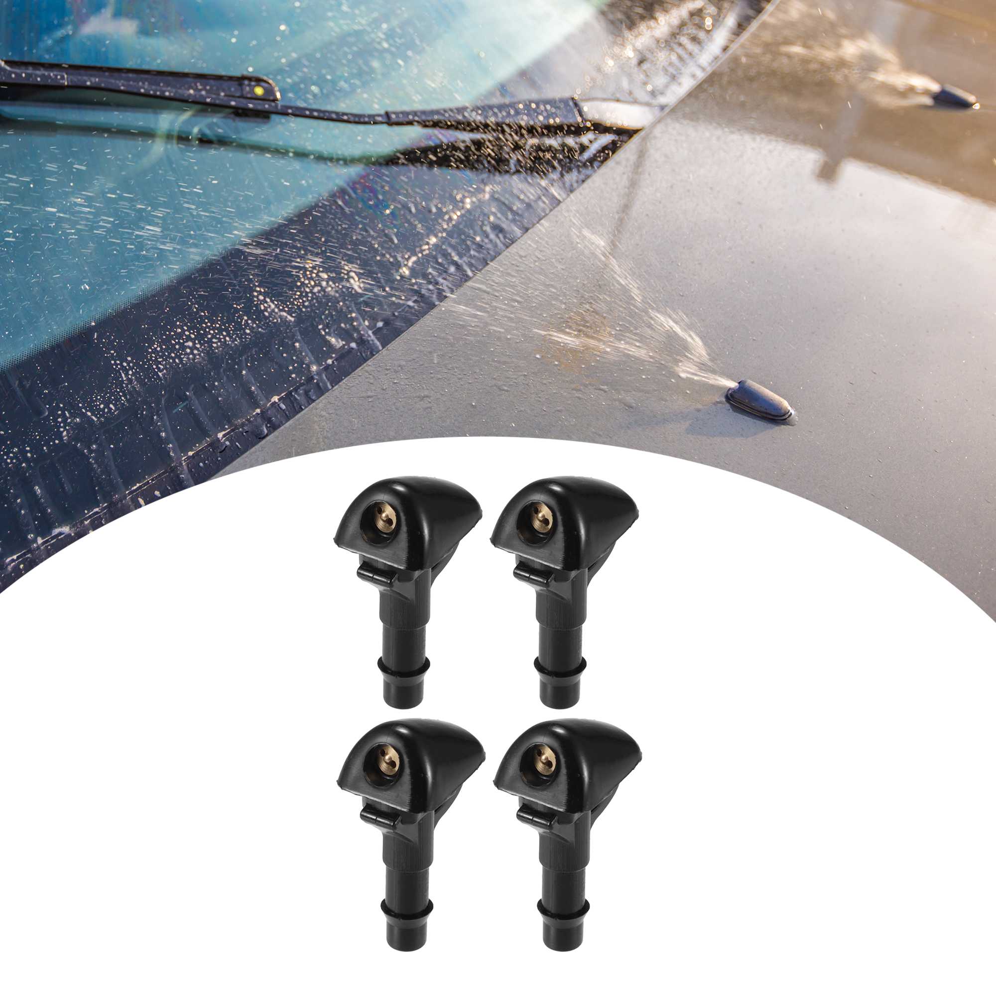 Unique Bargains Wiper Washer Nozzle for Nissan Navara 06-13 for Frontier 07-10