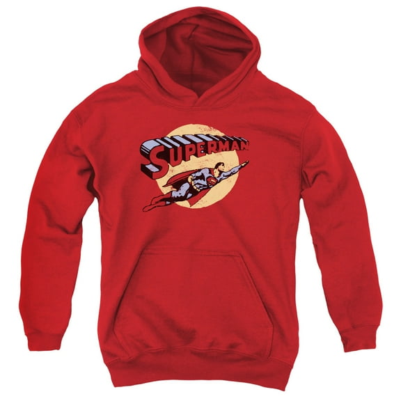 Superman - Fly By - Youth Hooded Sweatshirt - Medium