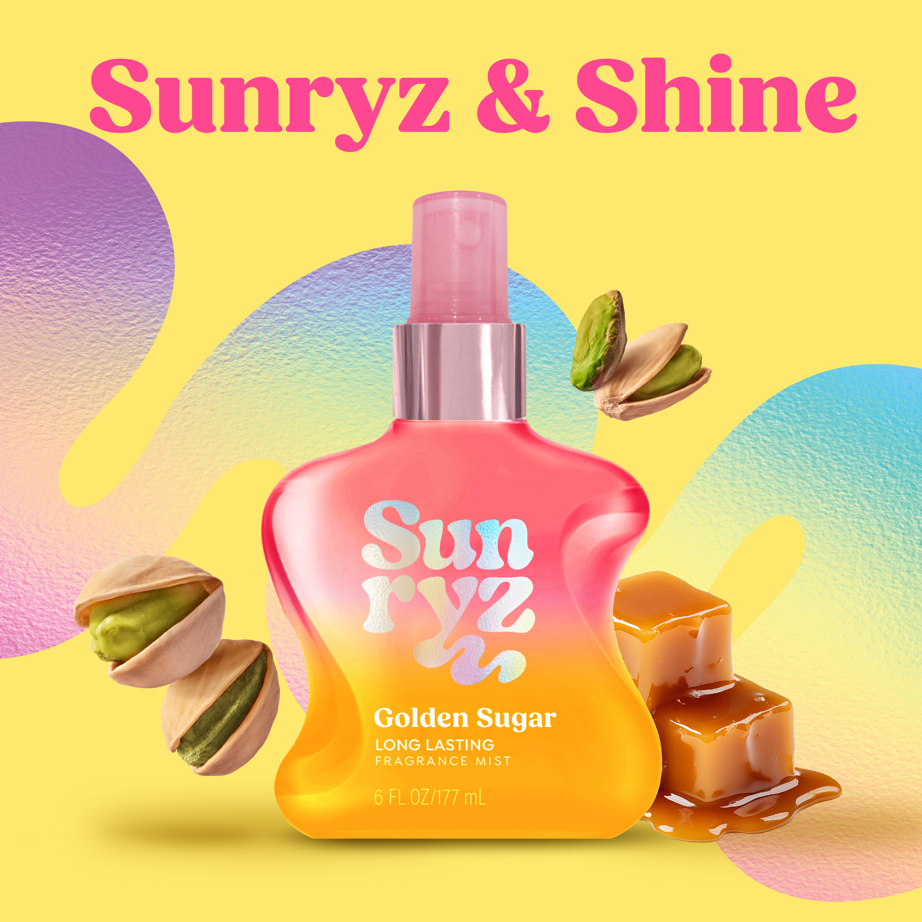 Sunryz Golden Sugar Long-Lasting Fragrance Body Mist, 6 fl oz photo 2