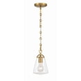 thumbnail image 5 of Crystorama Voss 1 Light Luxe Gold Mini Pendant - 5.75"W x 9"H x 5.75"D, 5 of 13