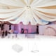 thumbnail image 1 of Kit de cortinas de techo Boldworks para bodas, tienda de campaña, color blanco, 1 of 5