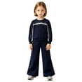 thumbnail image 5 of HAYIMI Girls Soft My First Cozy Crewneck Sweatshirt And Pants For Kids Adorable Two Piece Outfit Sets For Everyday Comfort And Versatile Clothes Sets, 5 of 6