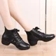 thumbnail image 5 of zapatillas de deporte de cuero genuino para mujer, zapatos de baile para mujer, cómodos zapatos de baile de Jazz modernos, zapatos deportivos para exteriores para niñas y mujeres, 5 of 5