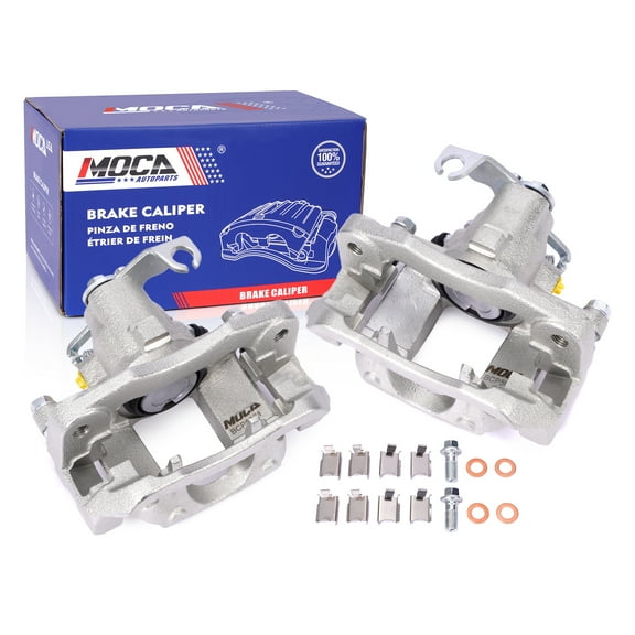 MOCA AUTOPARTS 2x Rear Brake Calipers w/ Bracket Fit for 2008-2012 Chrysler Town & Country & 2008-2012 Dodge Grand Caravan & 2009-2012 Volkswagen Routan