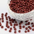 thumbnail image 1 of CHUANK Perles de Rocaille Rondes en Verre Couleurs Opaques 12/0 Marron Noix de Coco Trou 2mm 1mm, 1 of 2