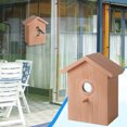 thumbnail image 3 of HHGBAD Window Bird House with Paint Kit - Clear See-Through Birdhouse, Strong Suction Cups, 100% Wood Construction for Indoor Bird Watching and Family Fun, 3 of 6