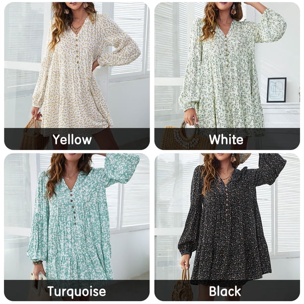 Elegante Vestido De Verano Para Mujer, Manga Corta, Cuello E