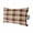 Brown Beige, variant on Red Brown Plaid Outdoor Pillows for Chaise Lounge Chair Waterproof Lumbar Pillows with Insert&Adjustable Strap Beach Headrest Pillow Modern Abstract Ombre Gingham Checkered Pool Pillow 11"x16"