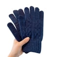 thumbnail image 4 of Dyfzdhu Gloves Fashion Knit Screen Winter Five Finger Couple Cycling Plus Fleece Student Thickened Warm Retro Woman, 4 of 4