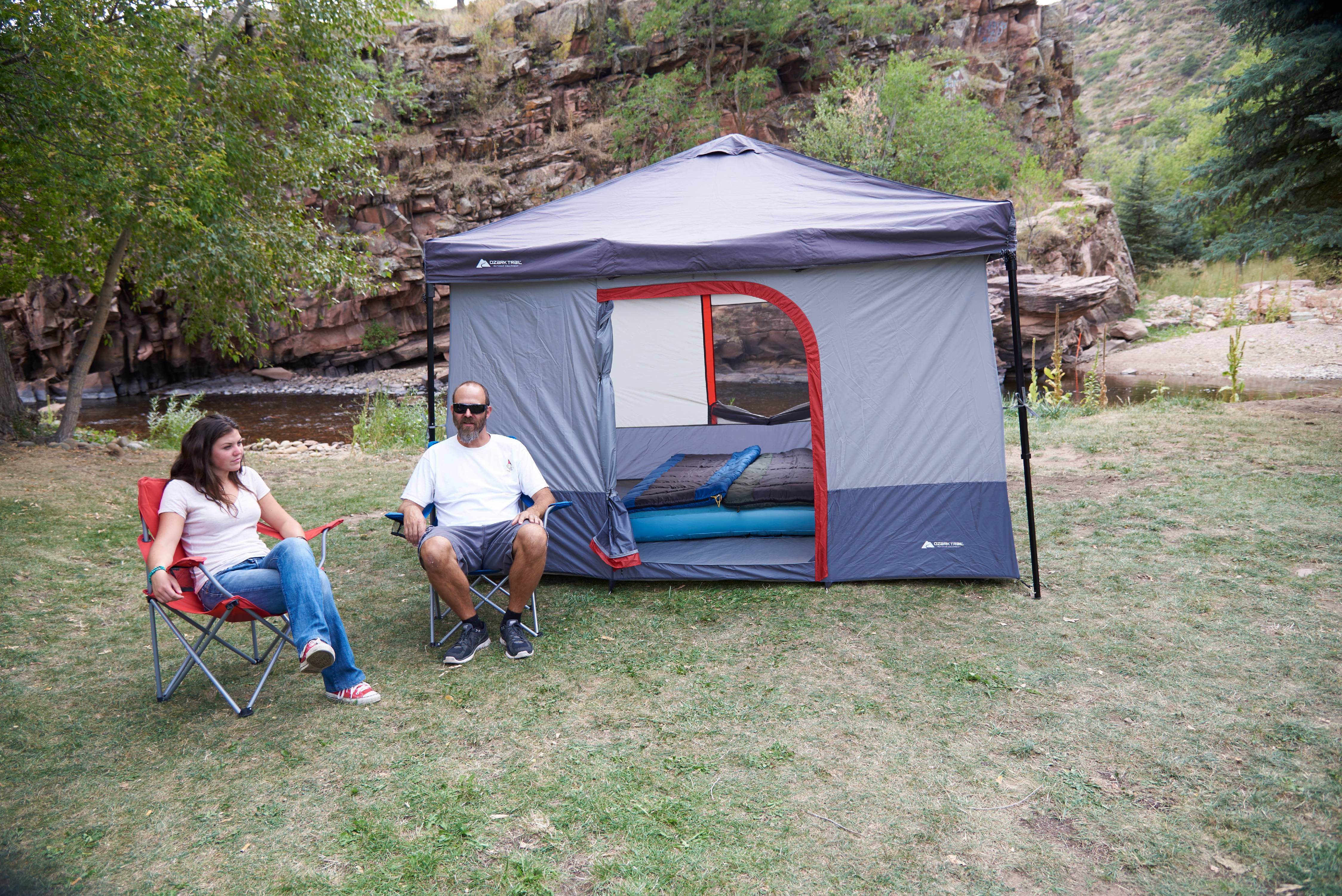 Ozark Trail 6-Person 10 x 10 ft ConnecTent For Straight-Leg Canopy Camping Safe