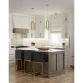 thumbnail image 3 of Progress Lighting, Vertex Collection, 1-Light Semi-Flush Mount, Brushed Gold, Clear Glass Shade, 3 of 10
