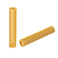 thumbnail image 1 of Unique Bargains Die Spring, 12mm OD 65mm Long 2 Pack Stamping Light Load Compression Yellow, 1 of 5