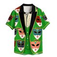 thumbnail image 3 of TaTaai Women's Festival Print Top Short Sleeve Oversized Loose Fit Casual Summer Carnival Unisex T-Shirt Daily Weekend Party Wear Gift, 3 of 9