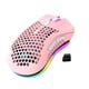 thumbnail image 2 of Worallymy Gaming Mouse Wireless Hollow Game Mouse Accesorio de computadora recargable ajustable con luz RGB rosa Worallymy JD735802672, 2 of 7