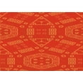 thumbnail image 1 of Ahgly Company Indoor Rectangle Patterned Orange Red Orange Area Rugs, 8' x 10', 1 of 6