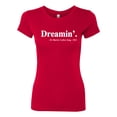 thumbnail image 2 of Dreamin' Dr Martin Luther King Jr. 1963 Womens Slim Fit Junior Tee, Red, 2XL, 2 of 3
