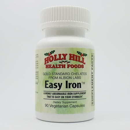 Holly Hill Health Foods, Easy Iron (Patented Ferrochel®, Iron Bisglycinate), 90 Vegetarian Capsules