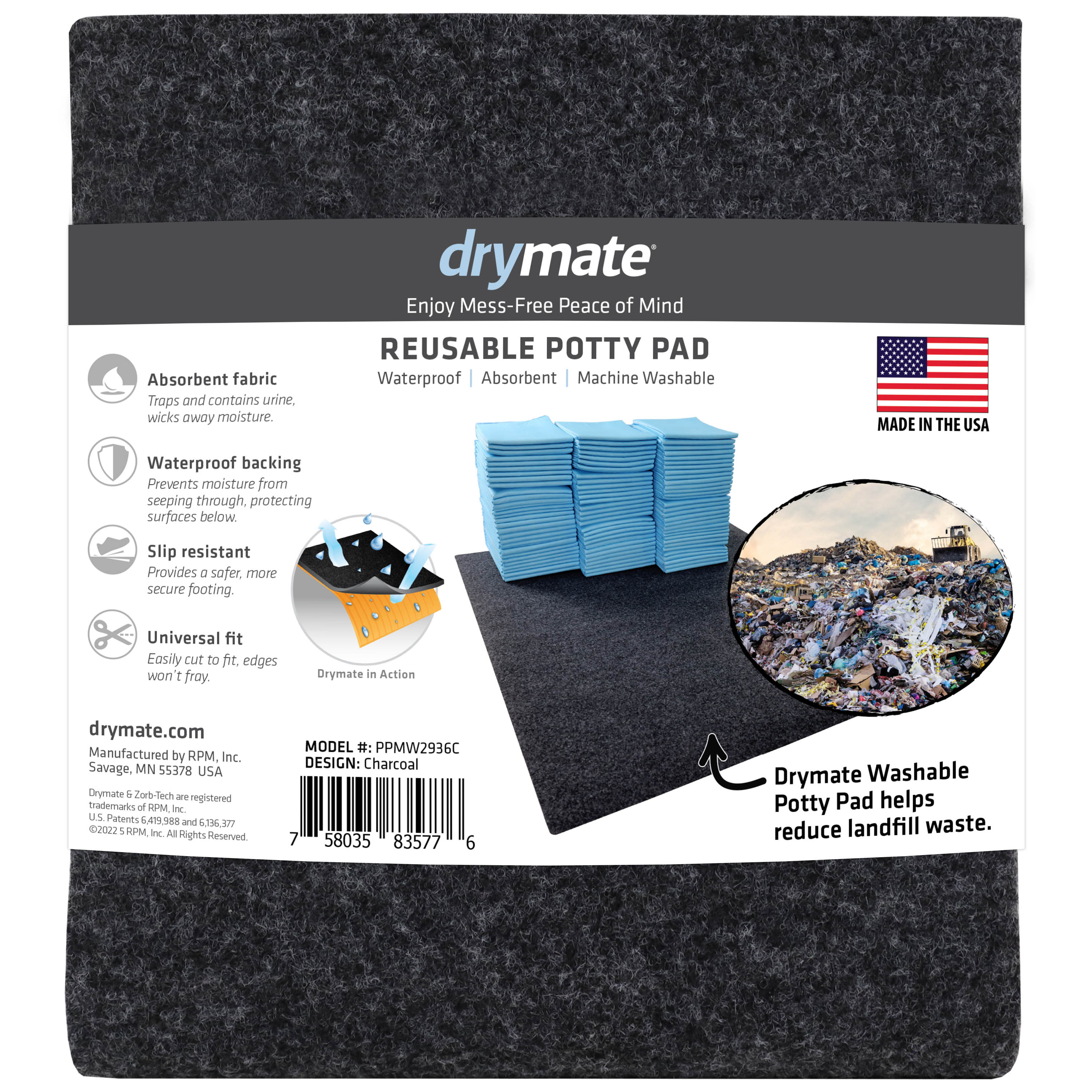 Drymate Washable Potty Pad, 29x36 Inches photo 2