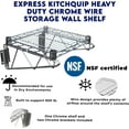 thumbnail image 3 of Heavy Duty Chrome Wire Storage Wall Shelf, 3 of 4