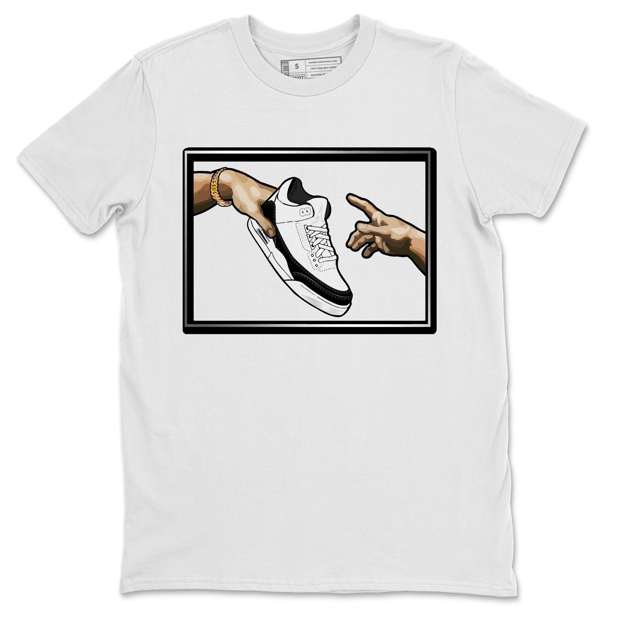 Adam's Creation T-Shirt Jordan 3 Retro Fragment Sneakers Matching Outfits  (White / Large) - Walmart.com