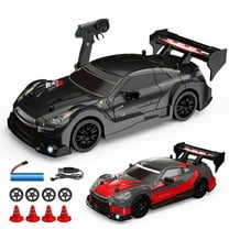 RC Drift Car, 1:24 Scale Remote Control Vehicle for Kids,2.4GHz 20KM/H 4WD High Speed RC Cars,Batteries & Drifting Tires Racing Sport Toy Cars for Adults Boys Girls Kids(Black)