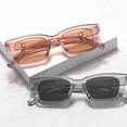 thumbnail image 4 of Lunettes de Soleil Carrées pour Femmes Mode Anti-UV Lunettes de Protection Style Rue Cadre en Plastique, 4 of 6