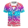 thumbnail image 1 of Tauxra T-Shirts Décontractés à Manches Courtes pour Femmes, Chandail à Col Rond Imprimé Coupe Ample, Ensemble de T-Shirts d'Été 2 Pcs pour Adultes, T-Shirt de Base Confortable pour Tous les Jours avec Couleurs Unies, 1 of 9