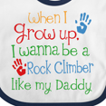 thumbnail image 4 of Inktastic Rock Climber Like Daddy Boys or Girls Baby Bib, 4 of 4
