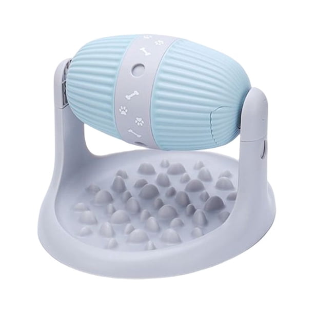 Methold Juguete interactivo dispensador de alimentos, comedero lento para mascotas de altura ajustable con soporte, tazón de alimentación Suministros para perros