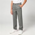 thumbnail image 4 of Sevevn Boys' High Elastic Waist Straight Leg Uniform Pants Lightweight Breathable For School Daily Travel Wear, 4 of 9