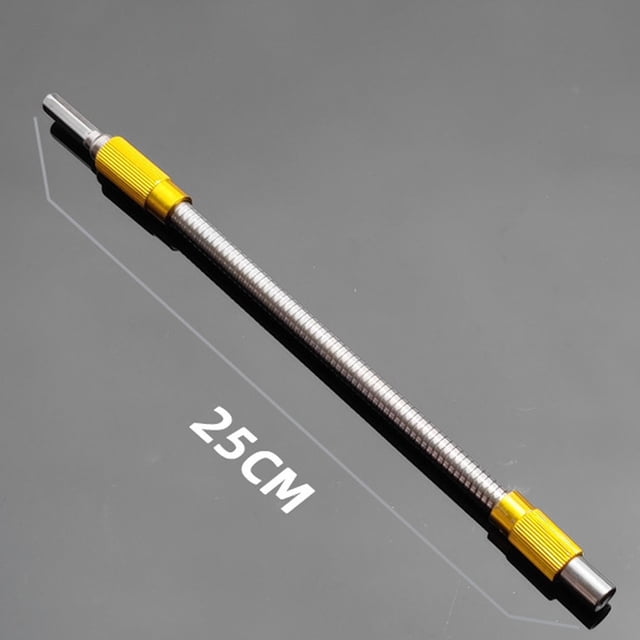 Xihbxyly Broca de Extensión de Vástago Hexagonal, Herramienta Universal de Eje Flexible, Alcance Multiángulo, Diseño Compacto para Espacios Reducidos, Reparaciones de Bricolaje, Acero Al Carbono Dura