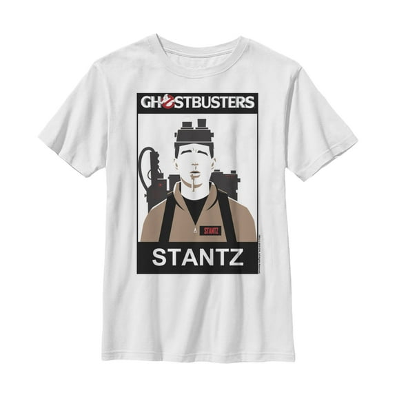 Boy's Ghostbusters Stantz 2D Cell Shade Graphic Tee White Large