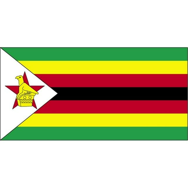 Annin Flagmakers 199513 Drapeau du Zimbabwe Nyl-Glo 3 Pi x 5 Pi