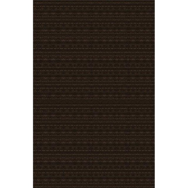 Due Process Stable Trading Nouveau Alternating Stripe Cola Area Rug, 9 x 12 ft.