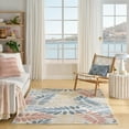thumbnail image 3 of Nourison Aloha 3'6" x 5'6" Ivory Blue Modern Indoor/Outdoor Area Rug, 3 of 9