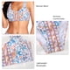 thumbnail image 4 of Traje de baño de dos piezas con estampado de bikini dividido para aventuras acuáticas, talla P2 XL, estilo étnico chic, 4 of 5