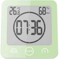 thumbnail image 2 of RV Reloj de baño, Reloj de Ducha con Control táctil a Prueba de Agua, Alarma Digital LCD, termómetro higrómetro, Temporizador de Cuenta atrás, (Verde) Rojo Verde, 2 of 5