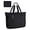 Black-16.5''l X 6''wx 14''h, variant on Tote Bag for Women, Foldable Tote Bag With Zipper Travel Large Shoulder Bag Handbag for Work-16.5''l X 6''wx 14''h