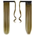 thumbnail image 2 of Straight Ponytail Extensions Long, 24 ”(61cm) Synthetic Hairpiece Hair Extension Wrap Around Ponytail Extensions Braid Clip In Ponytail Extension For Women Girls, 2 of 6