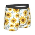 thumbnail image 2 of KLL Sunflowers Men's Cotton Boxer Briefs Underwear-Small, 2 of 8