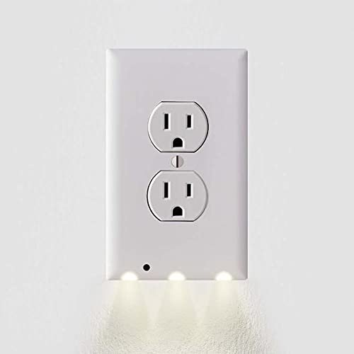 Wall Plate Night Light LED Night Lights Built Into Electrical Outlet