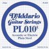 D'Addario Plain Steel .0105 Gauge Guitar String