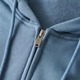 thumbnail image 6 of Women’s Zip Up Hoodie, Long Sleeve Solid Color Loose Sweatshirt, 6 of 6