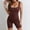 Coffee, variant on Women'S Solid Color Fashionable Sleeveless Adjustable Base Shapewear