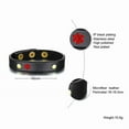 thumbnail image 2 of Magnetia Leather Medical Alert Bracelets for Women Men, Engraved Diabetic Type 2, 2 of 8
