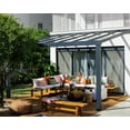 thumbnail image 6 of Palram - Canopia Stockholm 11' x 17' Polycarbonate/Aluminum Patio Cover - Gray/Clear, 6 of 13