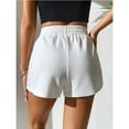 thumbnail image 3 of TANGNADE Sweat Shorts Women Cute Shorts High Waist Rise Walking Solid White L, 3 of 6