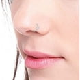 thumbnail image 3 of Briana Williams 18G Nose Rings Nose Hoop Nose Piercing Jewelry Nose Rings Hoops, 3 of 7